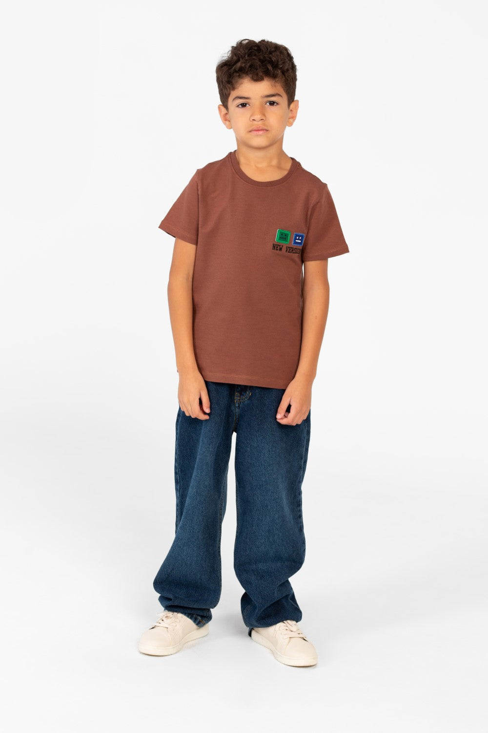 Boy's Printed Crew Neck Half Sleeve T-shirt