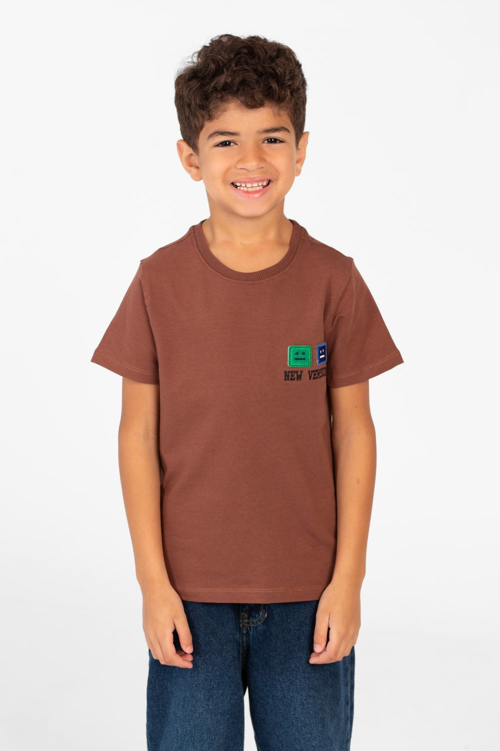 Boy's Printed Crew Neck Half Sleeve T-shirt