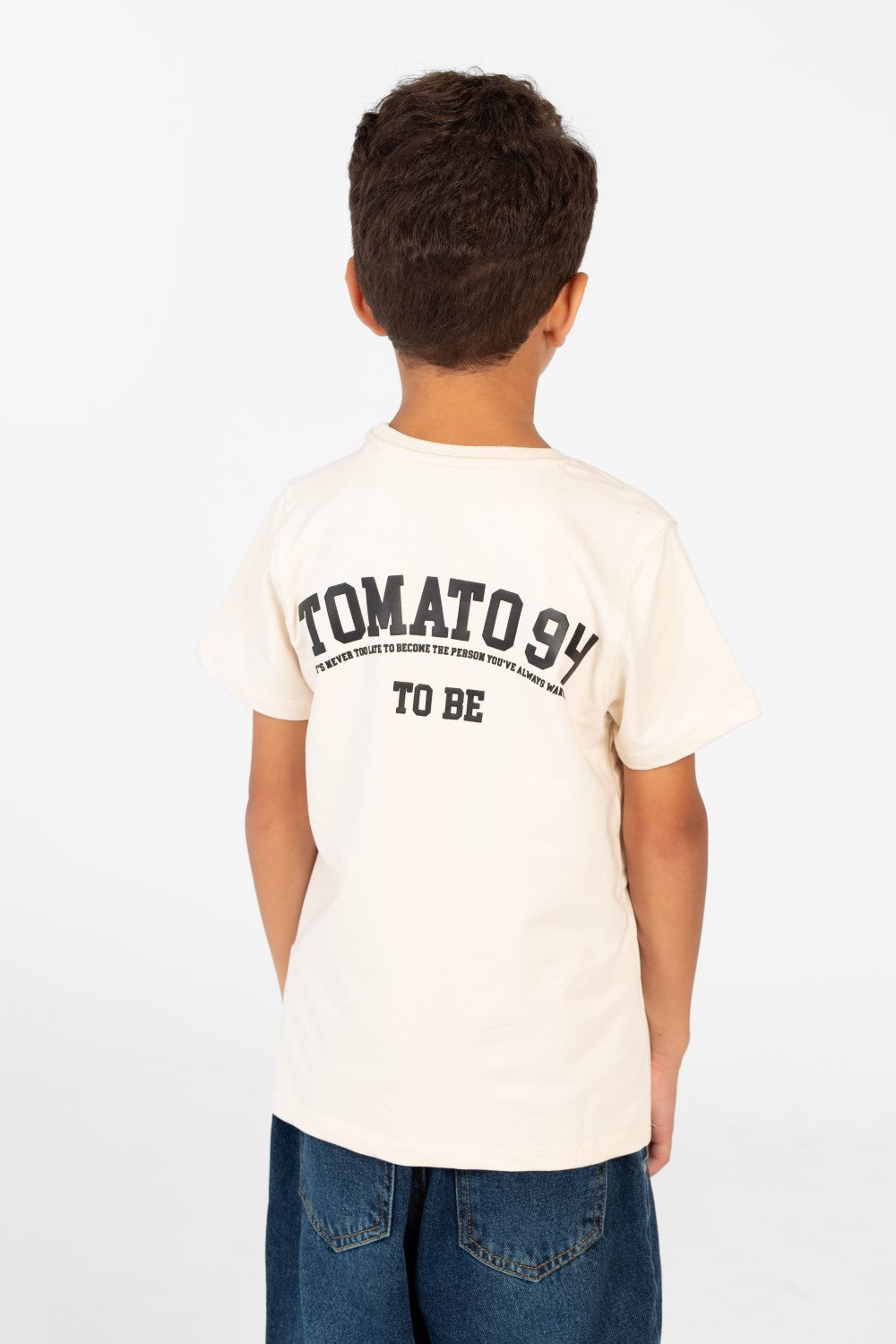 Boy's Printed Crew Neck Half Sleeve T-shirt