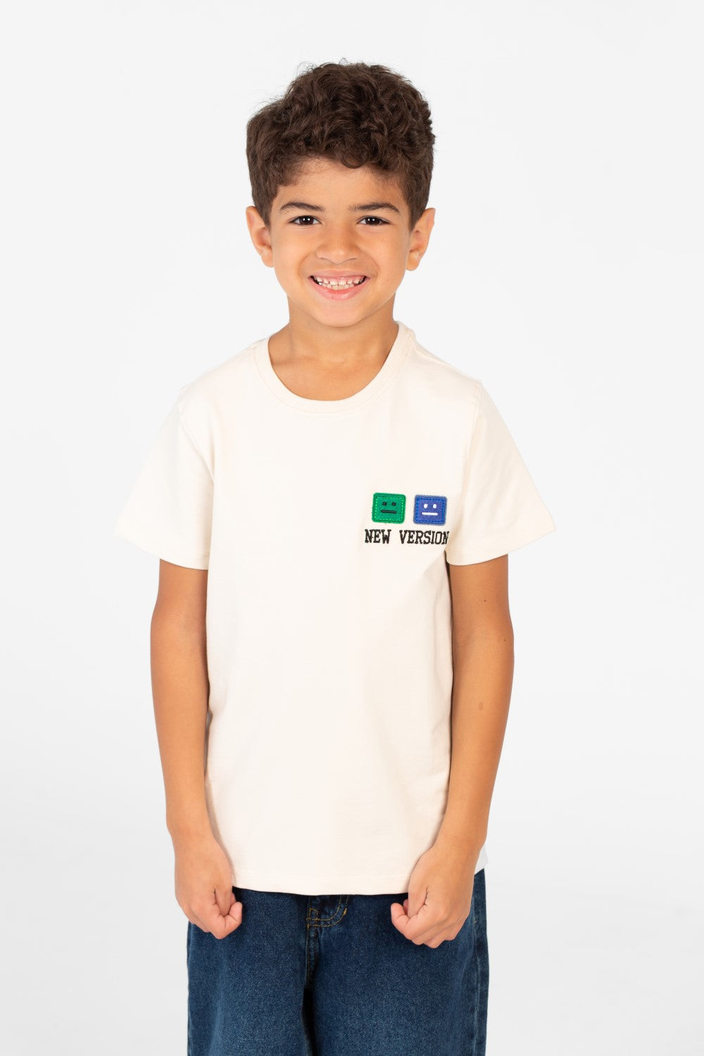 Boy's Printed Crew Neck Half Sleeve T-shirt