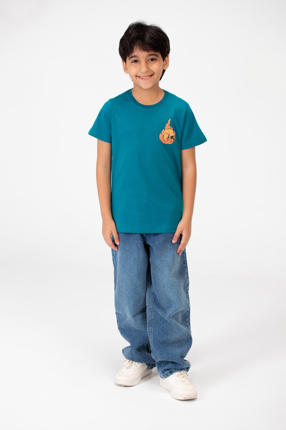 Boy's Crew Neck T-Shirt Printed