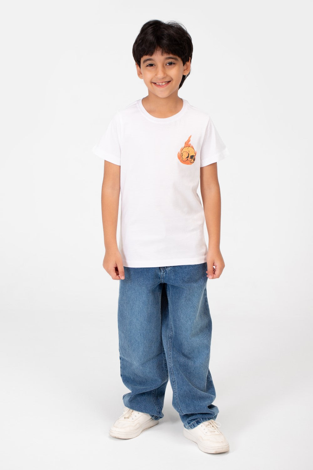 Boy's Crew Neck T-Shirt Printed