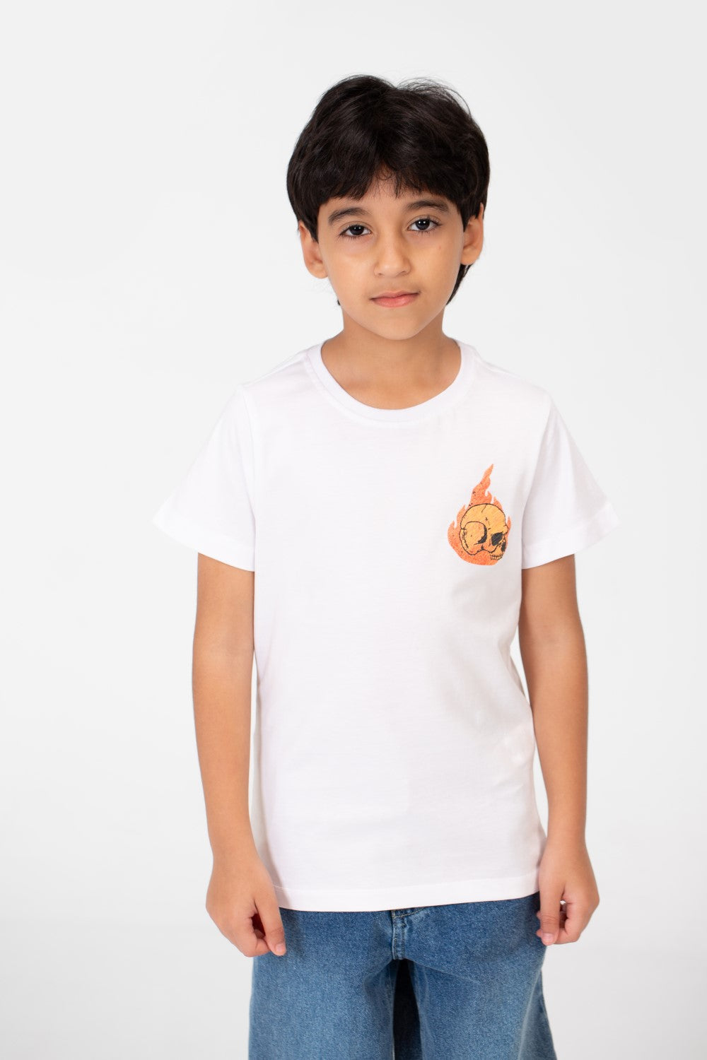 Boy's Crew Neck T-Shirt Printed