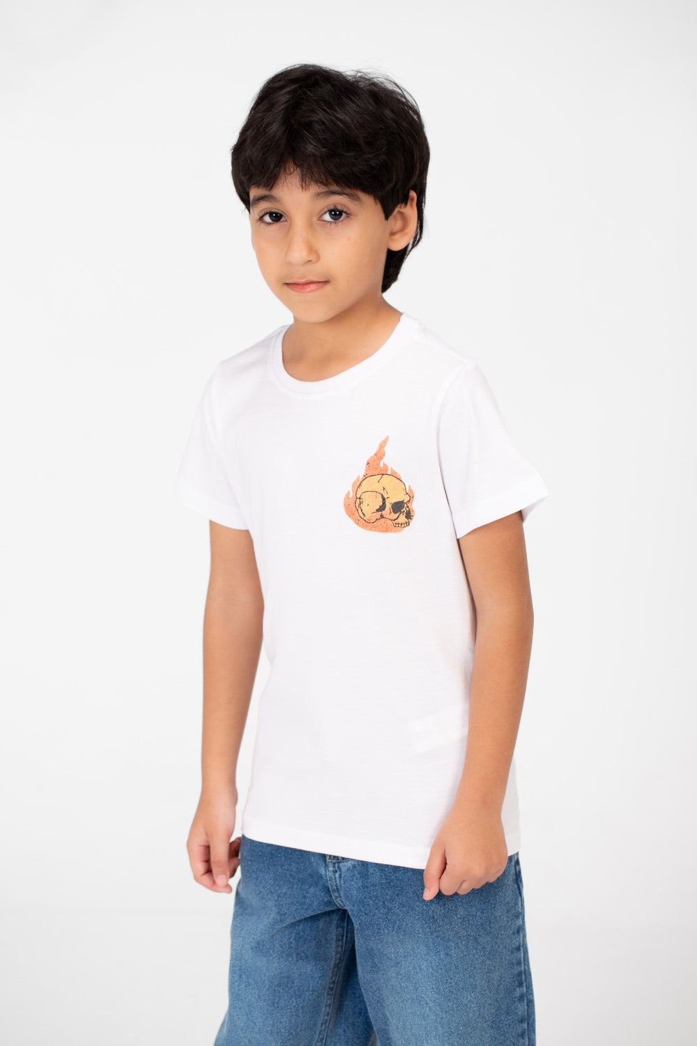 Boy's Crew Neck T-Shirt Printed