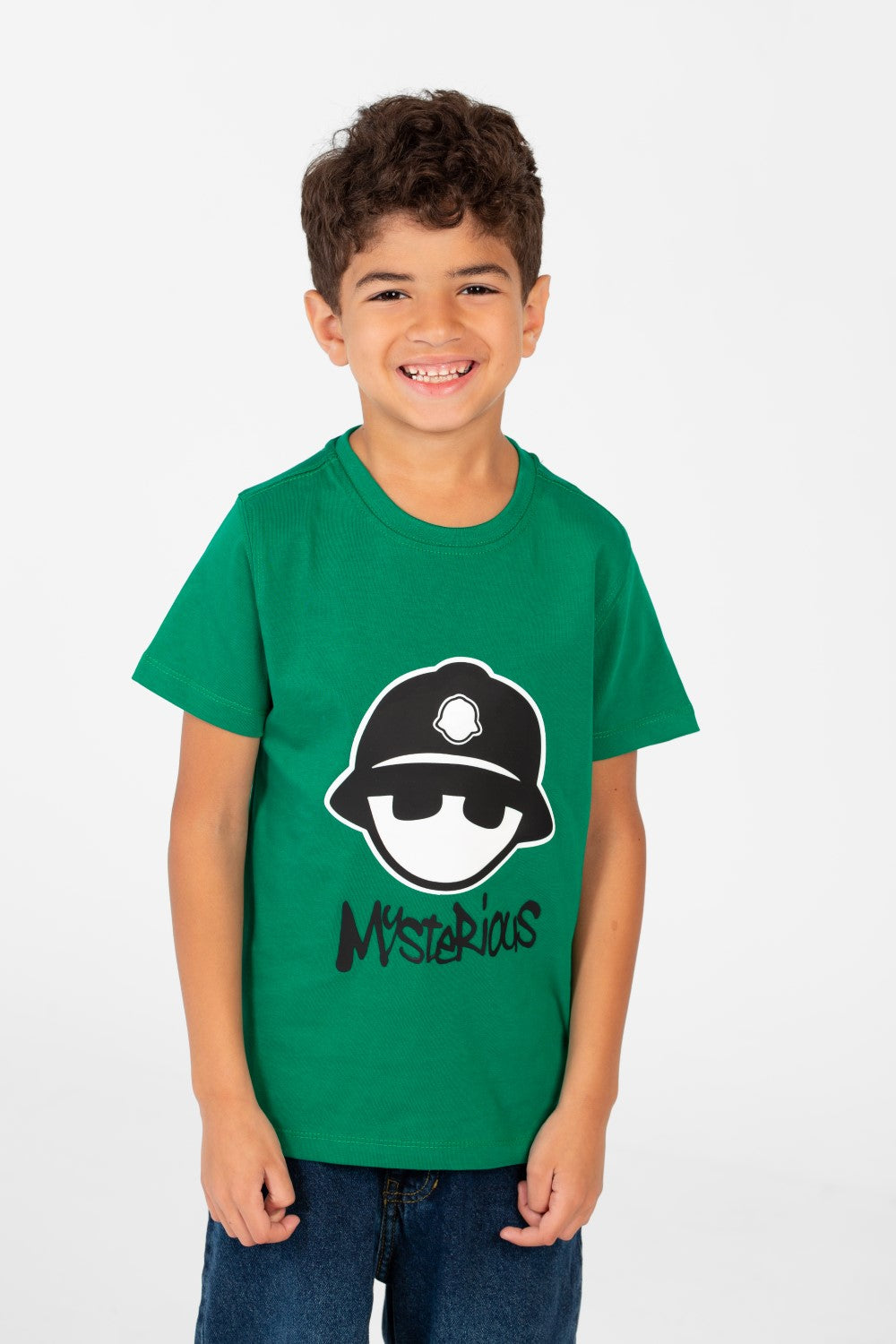 Boy's Crew Neck Printed T-Shirt