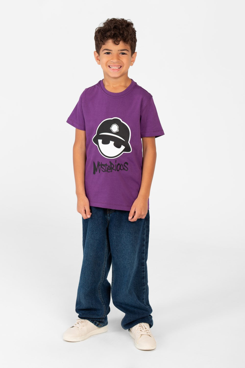 Boy's Crew Neck Printed T-Shirt