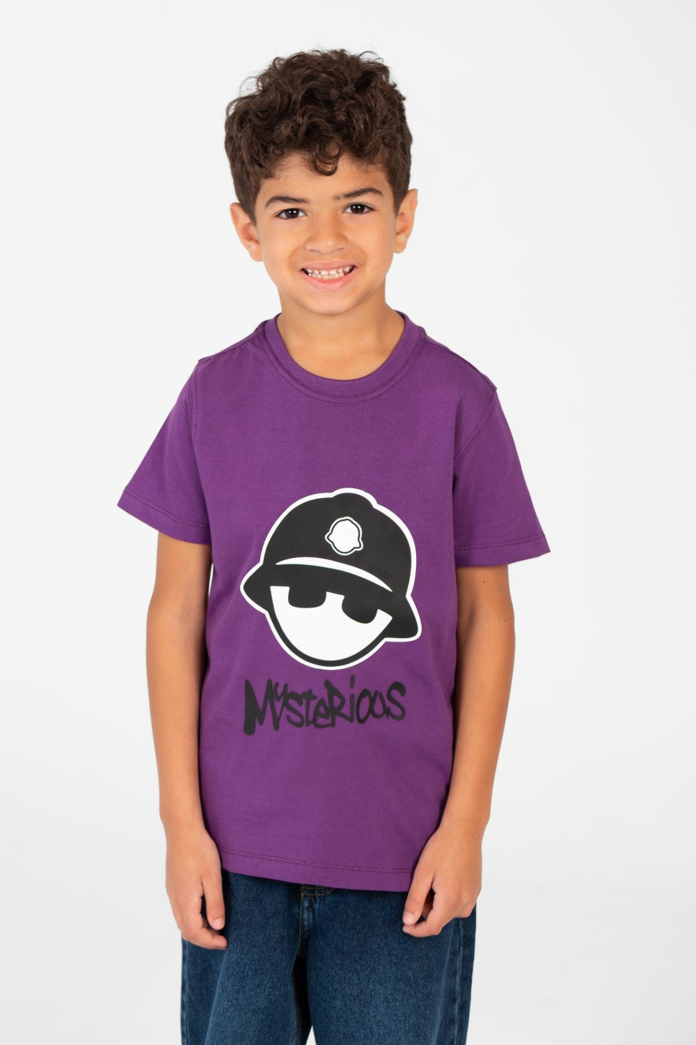 Boy's Crew Neck Printed T-Shirt