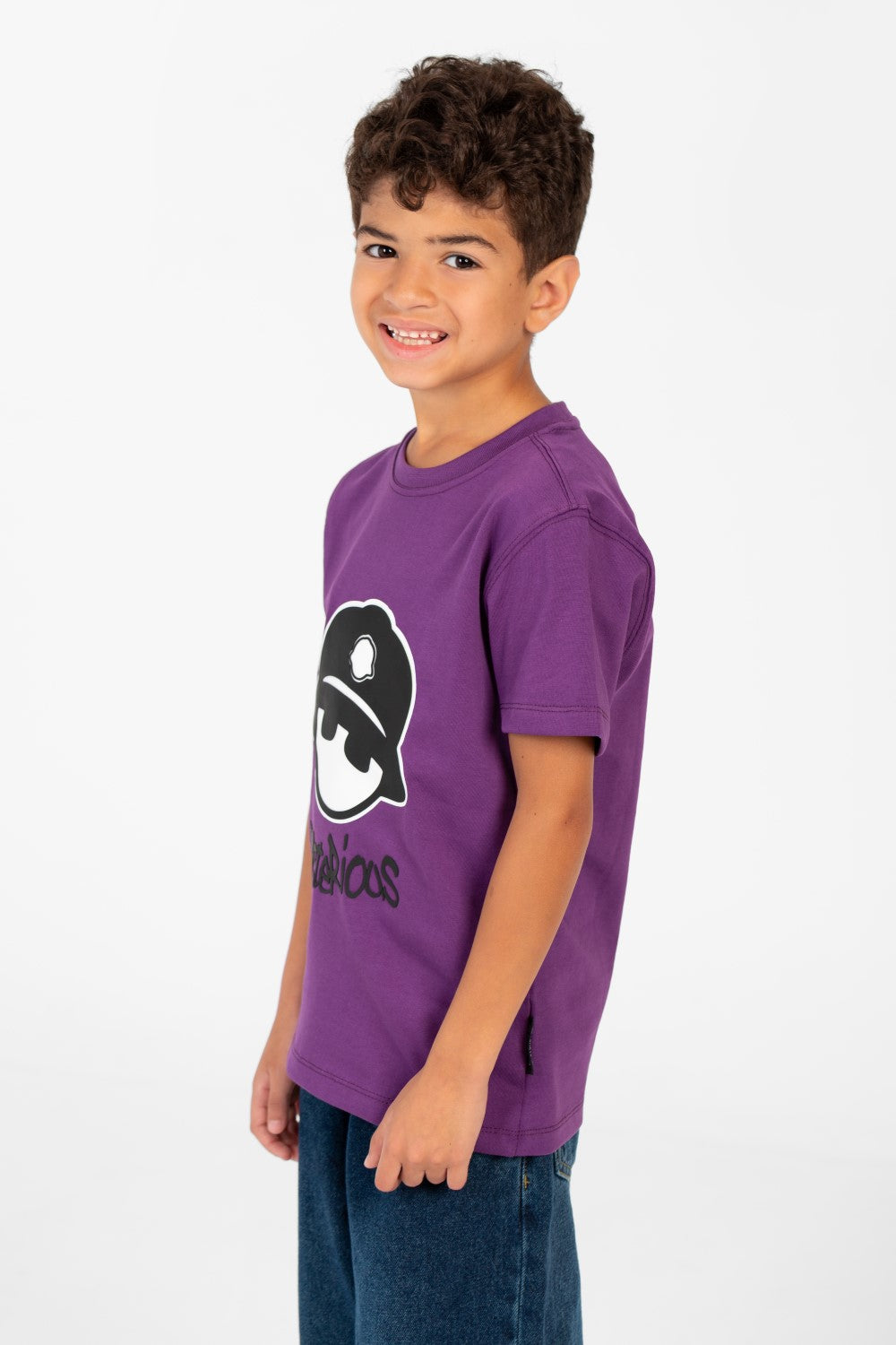 Boy's Crew Neck Printed T-Shirt