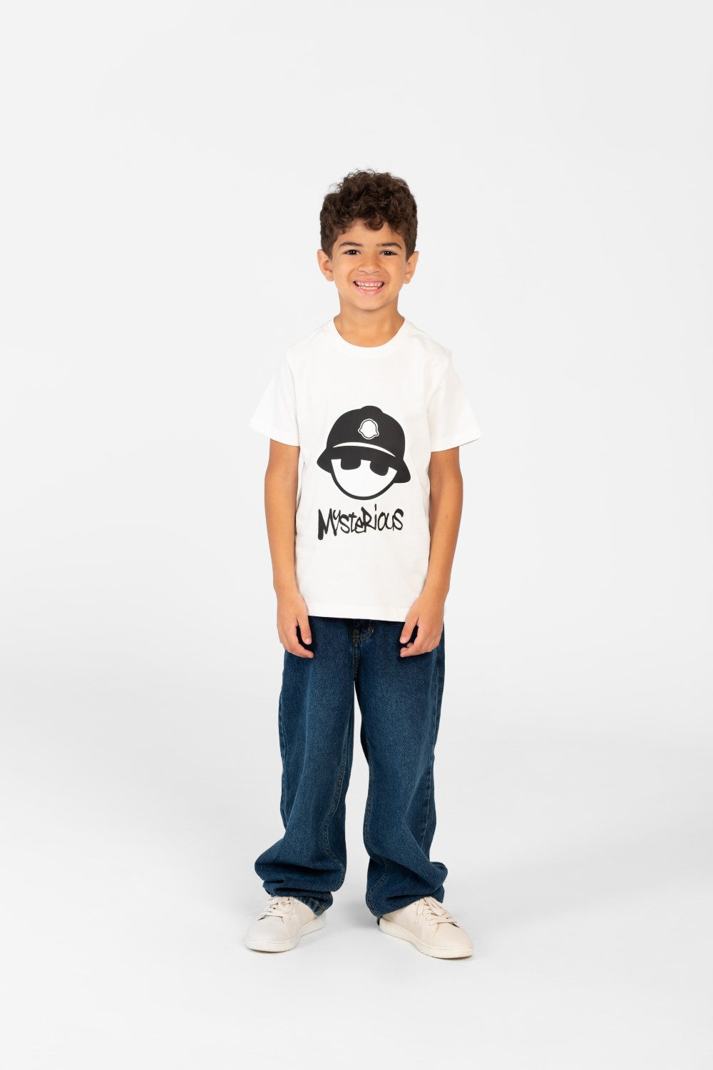Boy's Crew Neck Printed T-Shirt