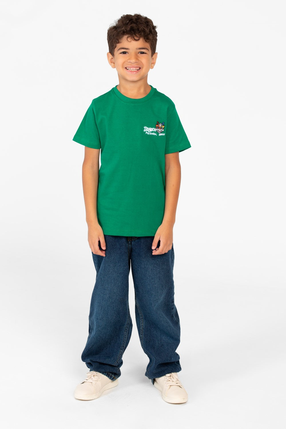 Boy's Tomato Graphic Print Crew Neck T-Shirt