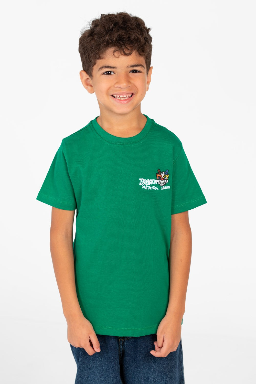 Boy's Tomato Graphic Print Crew Neck T-Shirt