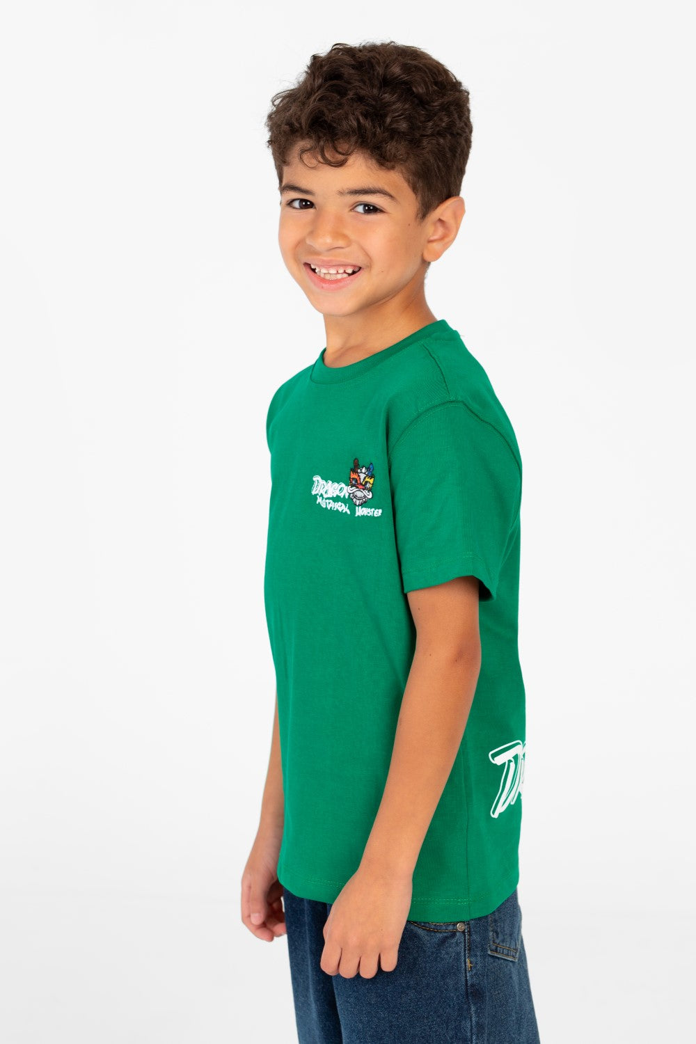 Boy's Tomato Graphic Print Crew Neck T-Shirt