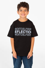 Boy's Milton Text Print Half Sleeve T-Shirt