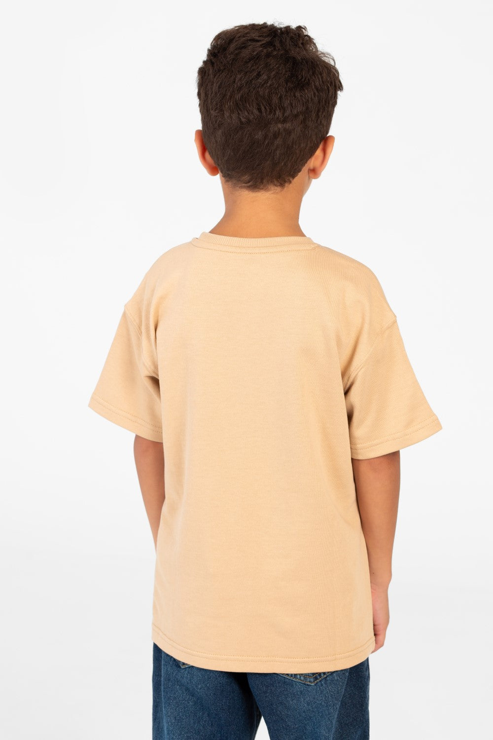 Boy's Milton Text Print Half Sleeve T-Shirt