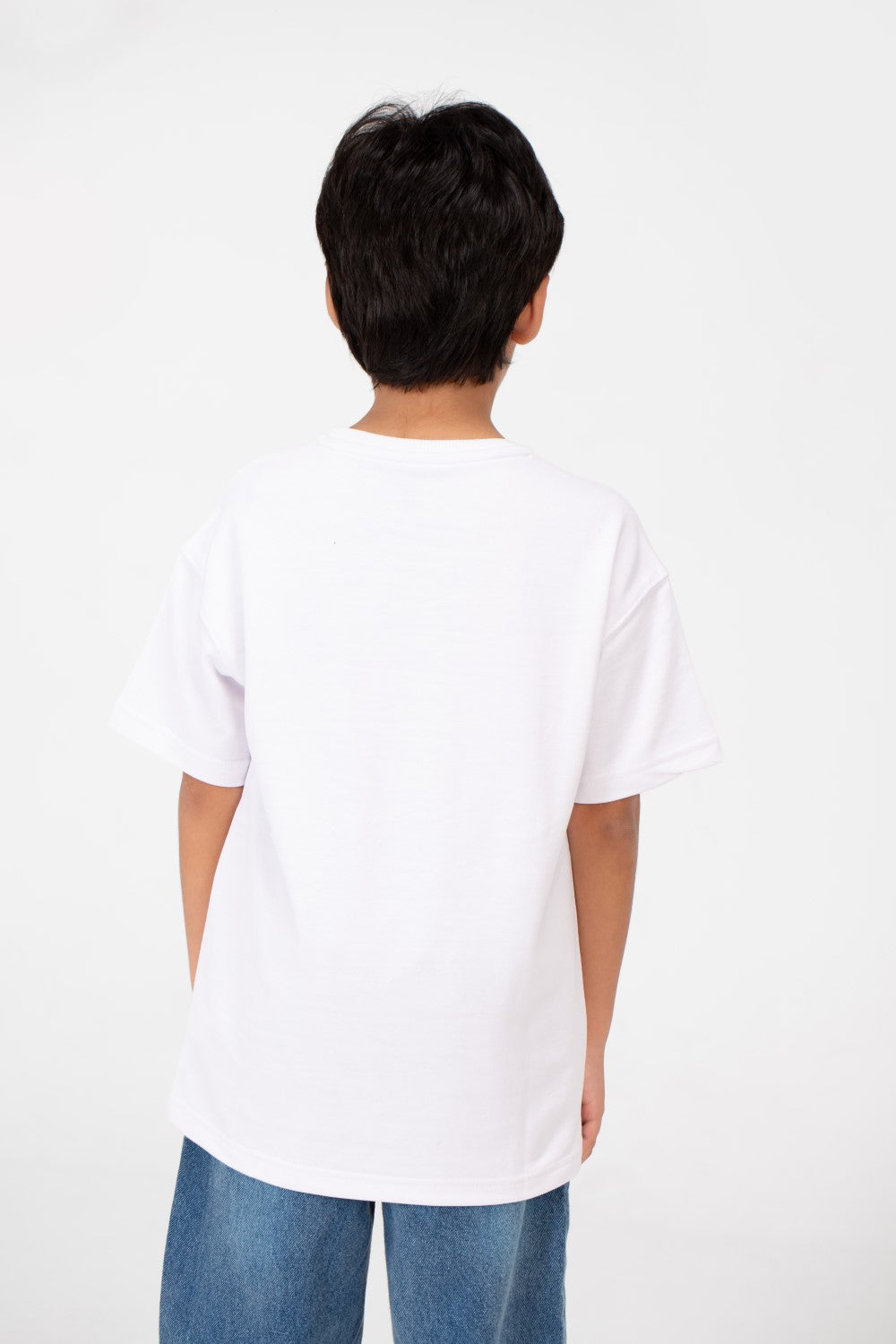 Boy's Front Graphic Print Half Sleeve T-Shirt