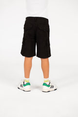 شورت غاباردين للأولاد مع جيوب