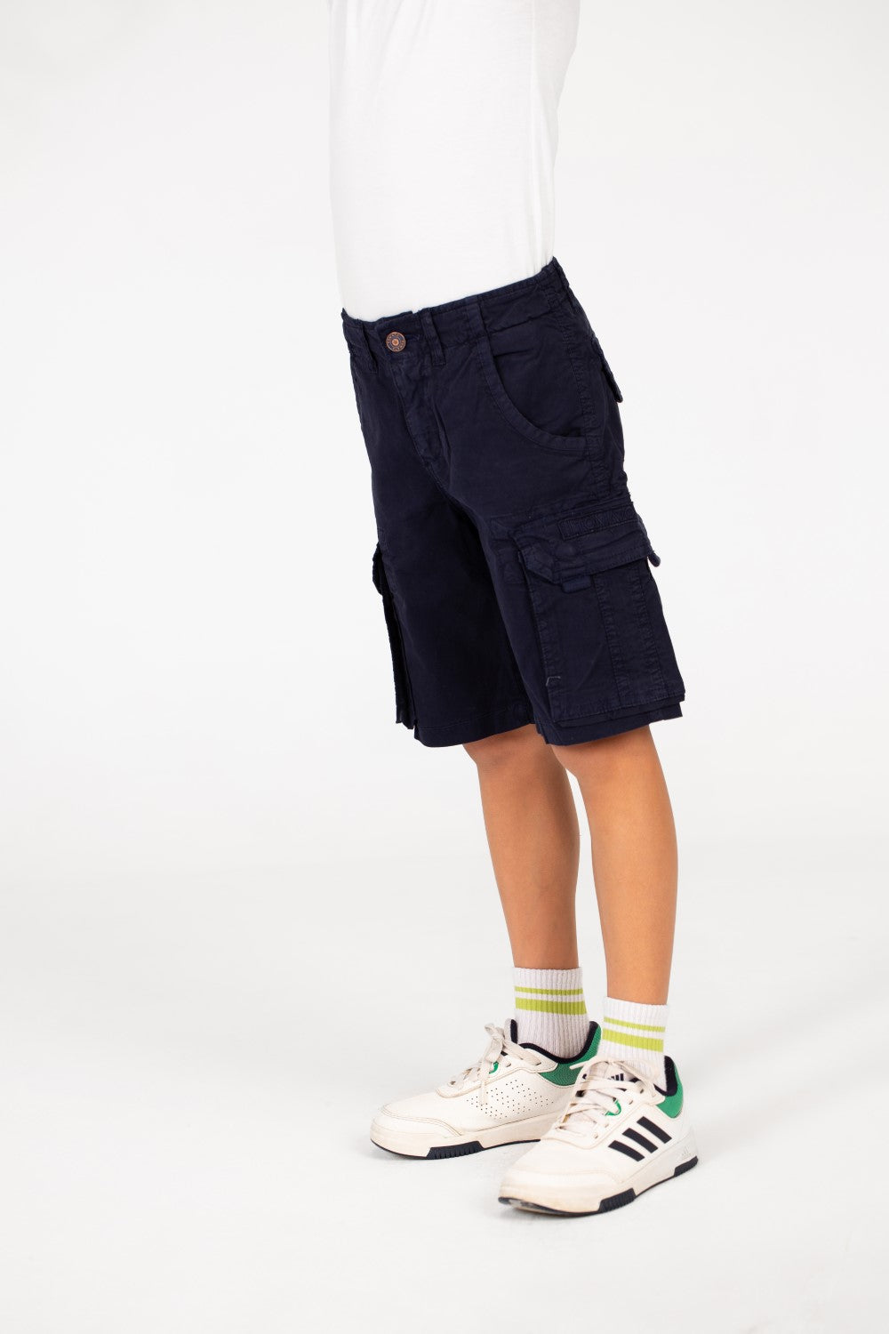 شورت غاباردين للأولاد مع جيوب