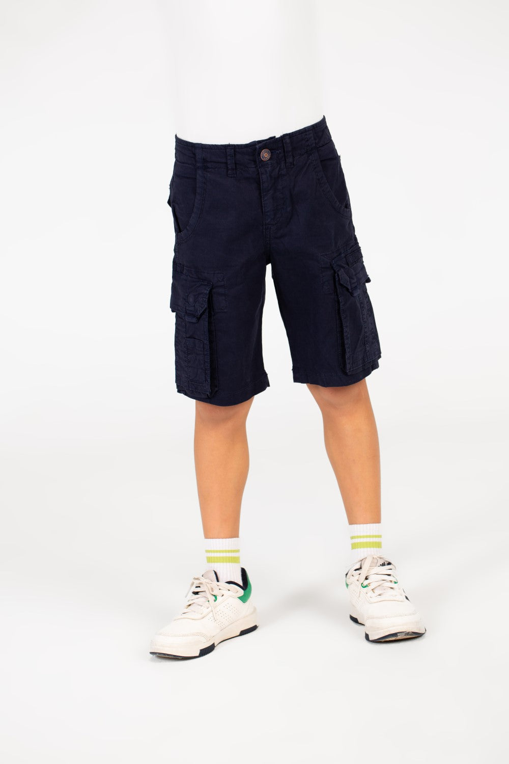 شورت غاباردين للأولاد مع جيوب