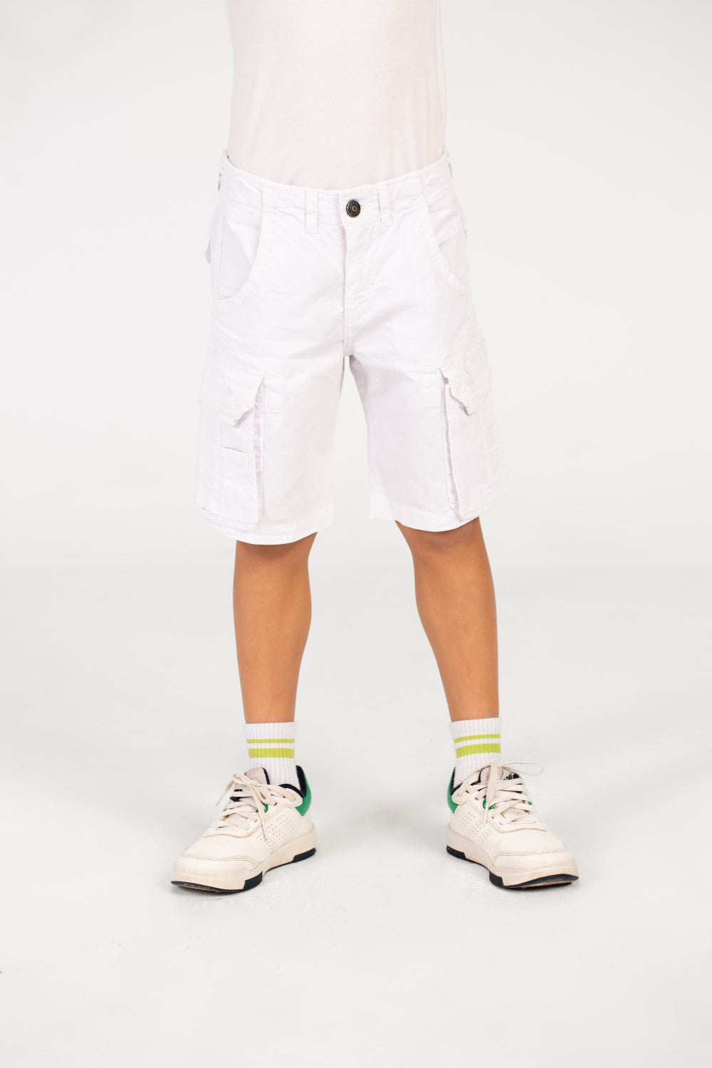 شورت غاباردين للأولاد مع جيوب