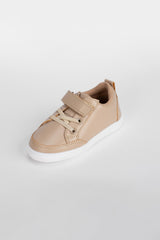 Boy's Flat Sole Faux Leather Sneaker Shoes With Unique Style