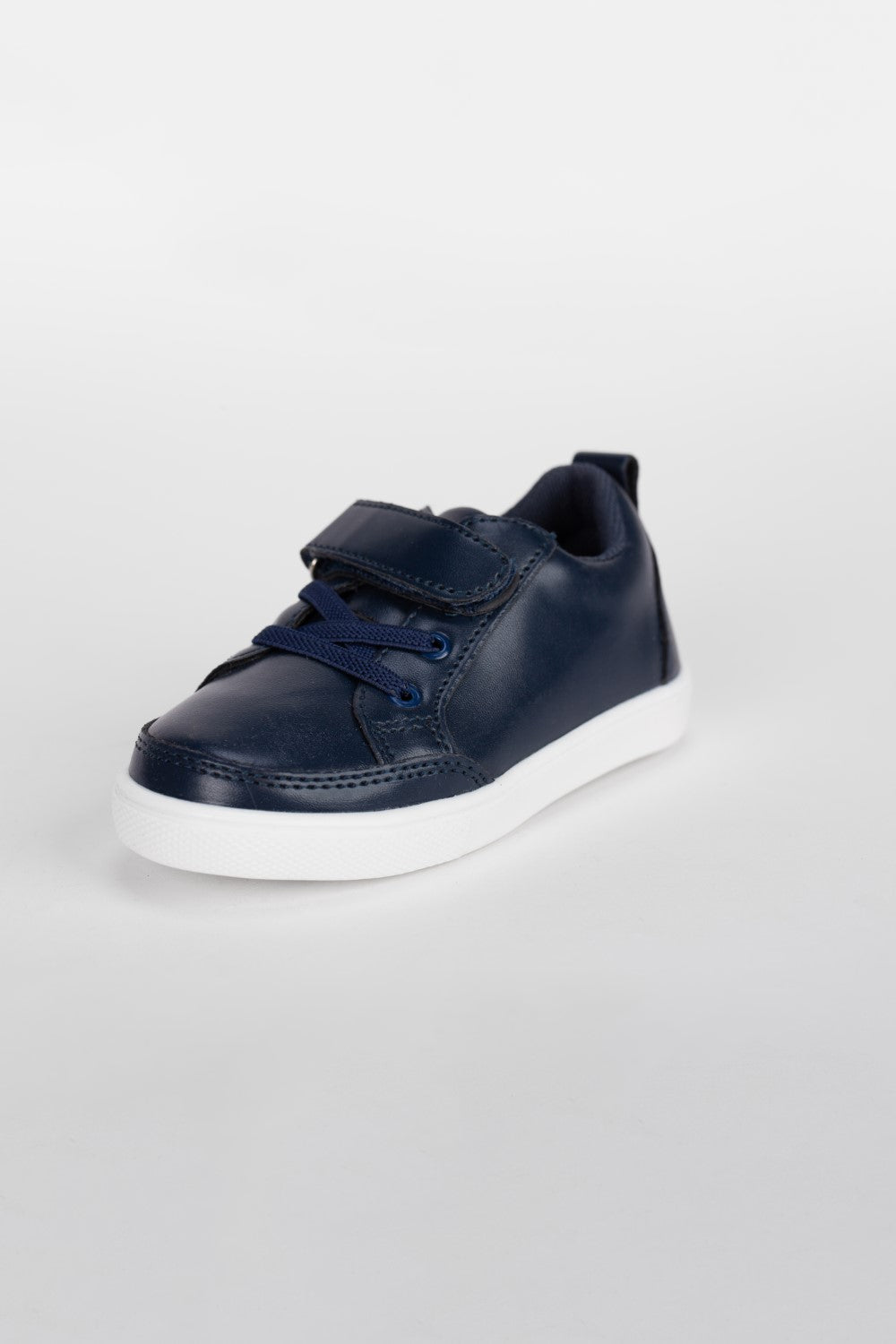 Boy's Flat Sole Faux Leather Sneaker Shoes With Unique Style