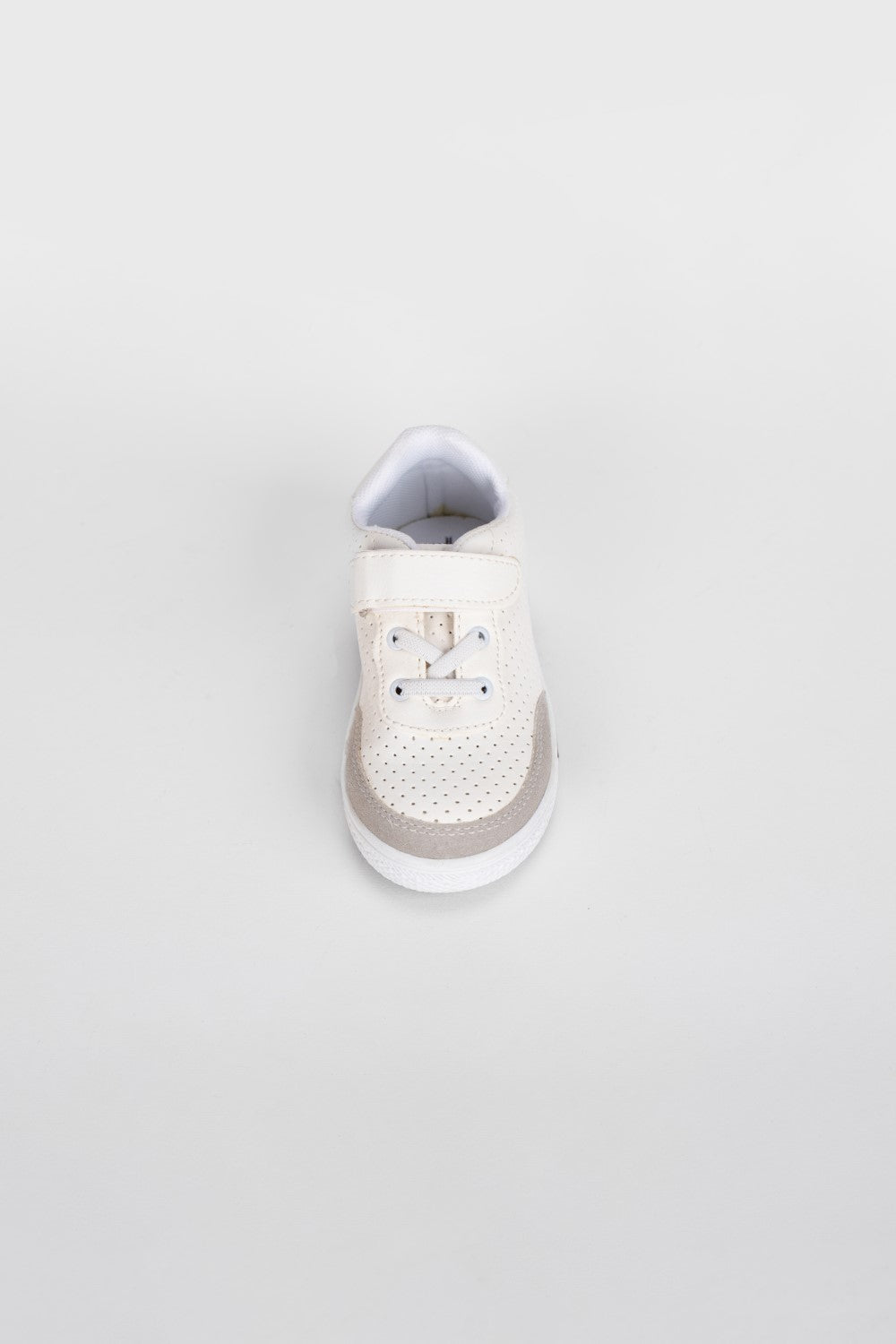 Boy's Flat Sole Faux Leather Chamois Multi Color Sneaker Shoes