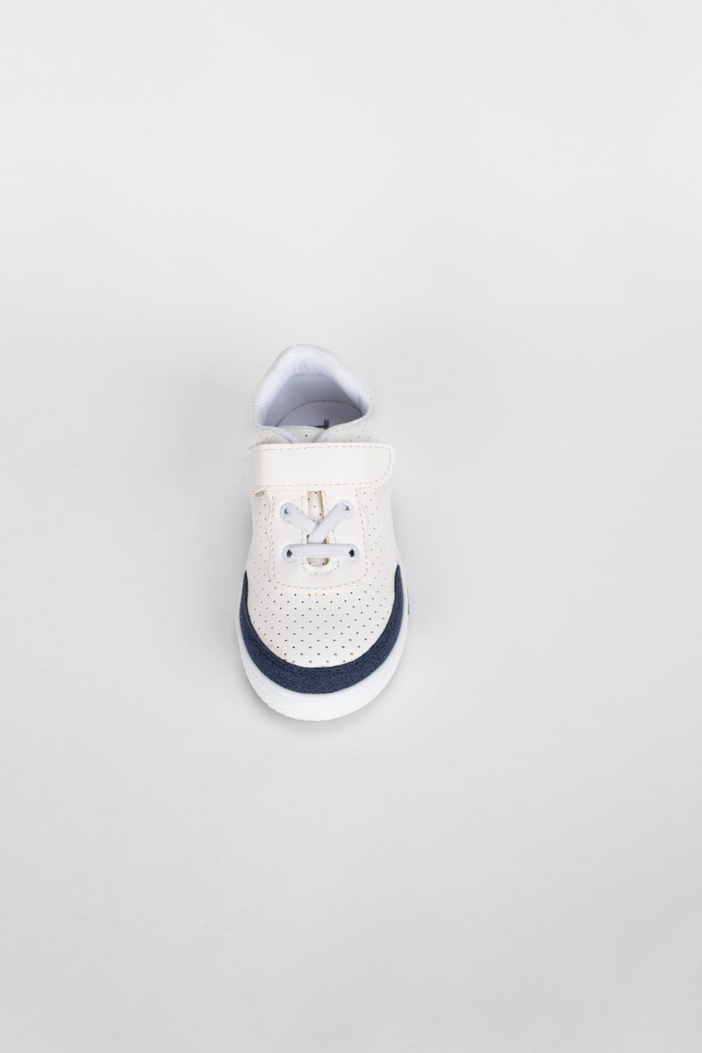 Boy's Flat Sole Faux Leather Chamois Multi Color Sneaker Shoes