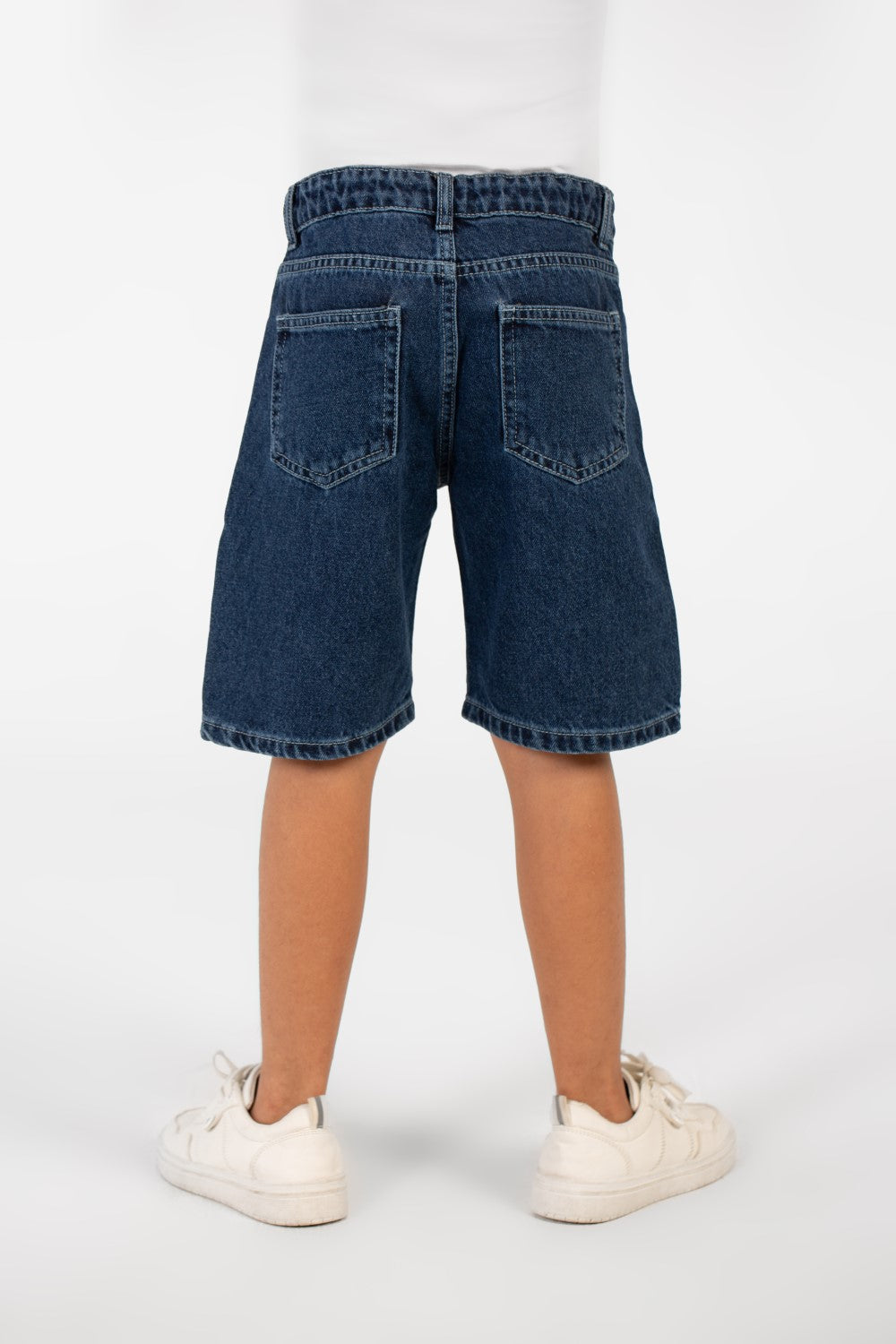 شورت جينز صيفي للأولاد بطبعة عصرية وجيوب