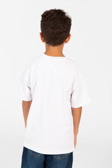 تي شيرت أساسي كبير الحجم للأولاد بأكمام نصفية