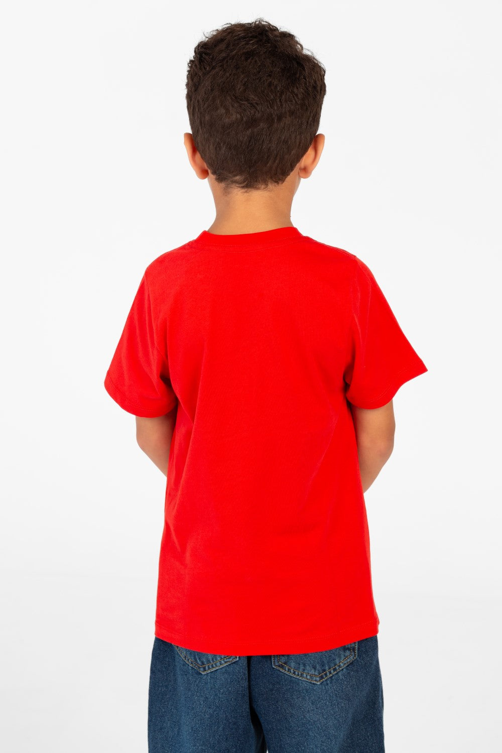 تي شيرت أساسي للأولاد برقبة دائرية