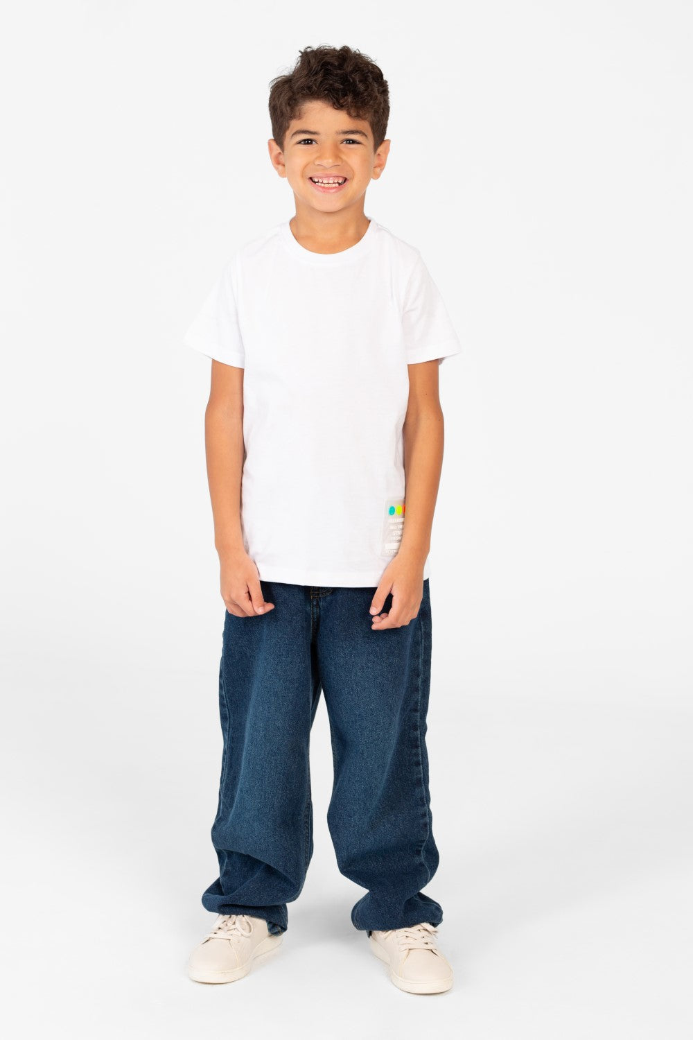 تي شيرت أساسي للأولاد برقبة دائرية