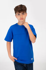 تي شيرت أساسي عالي الجودة للأولاد بنصف كم