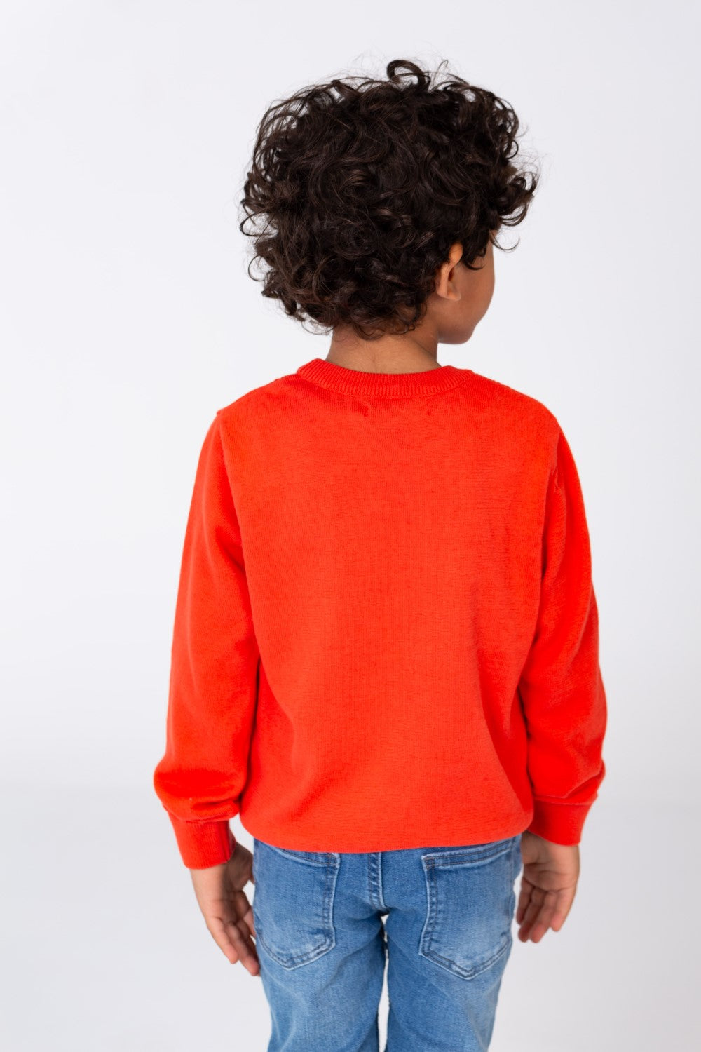 بلوفر للأولاد برقبة دائرية وأكمام طويلة مصنوع من مادة قابلة للتنفس