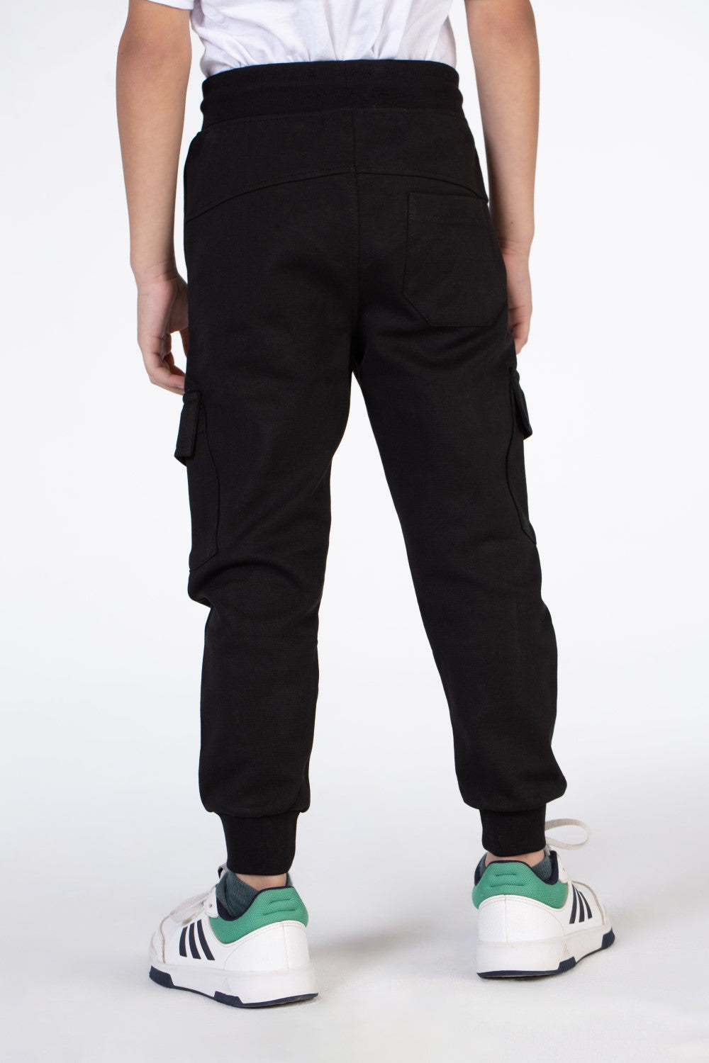 Boy's Basic Sweatpants With Elastic Waistband And Front And Back Pockets