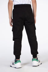 Boy's Basic Sweatpants With Elastic Waistband And Front And Back Pockets