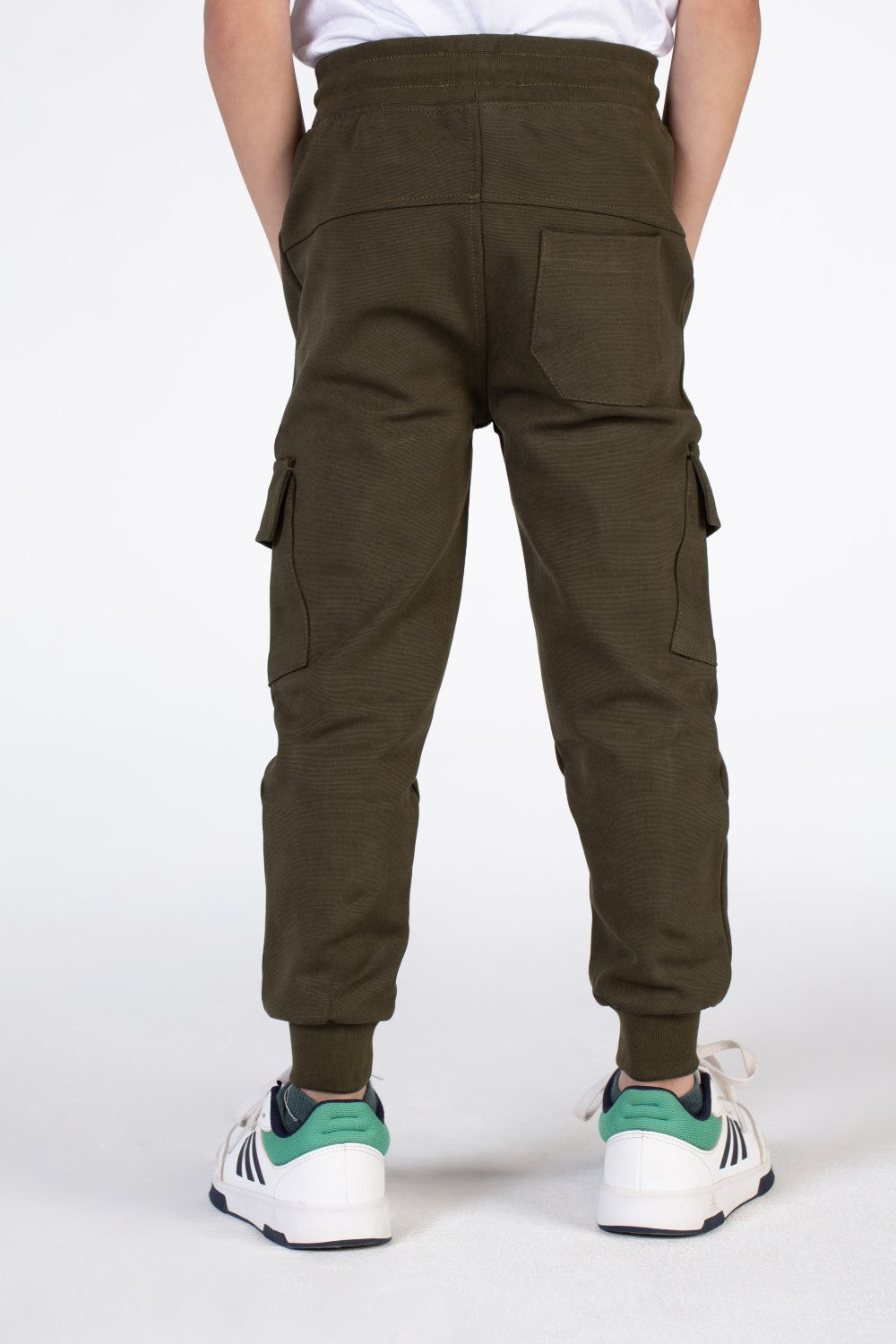 Boy's Basic Sweatpants With Elastic Waistband And Front And Back Pockets