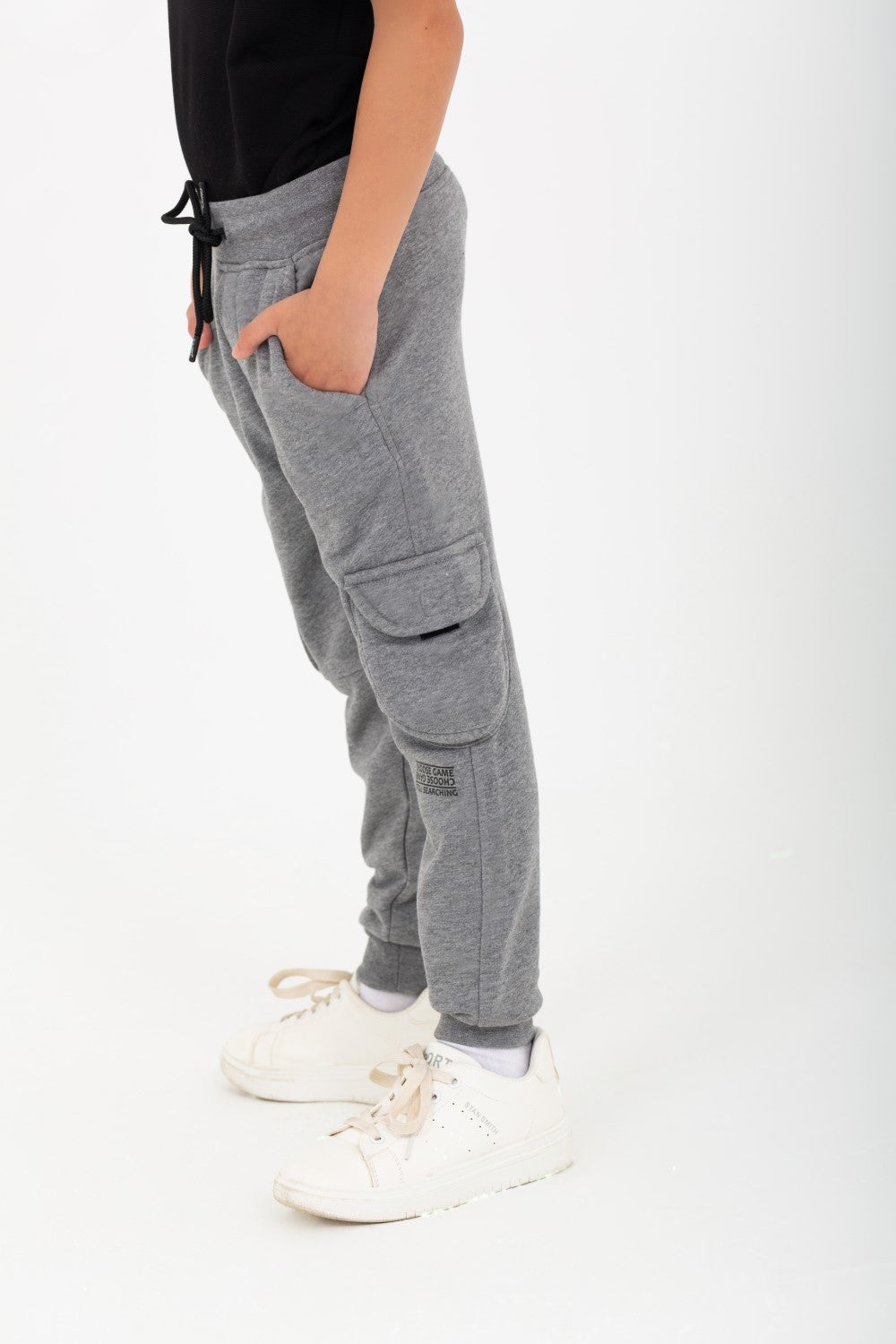 Boy's Elastic Waist Comfortable Sweatpants With Pockets