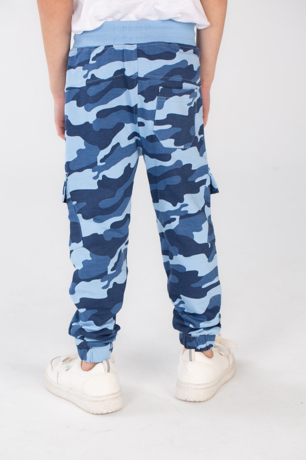 Boy's Slim Fit Army Baggy Sports Soft Melton Camouflage Sweatpants