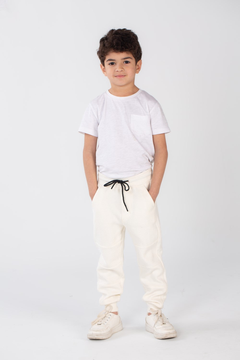 Boy's Slim Fit Sports Unique Cut Basic Baggy Sweatpants
