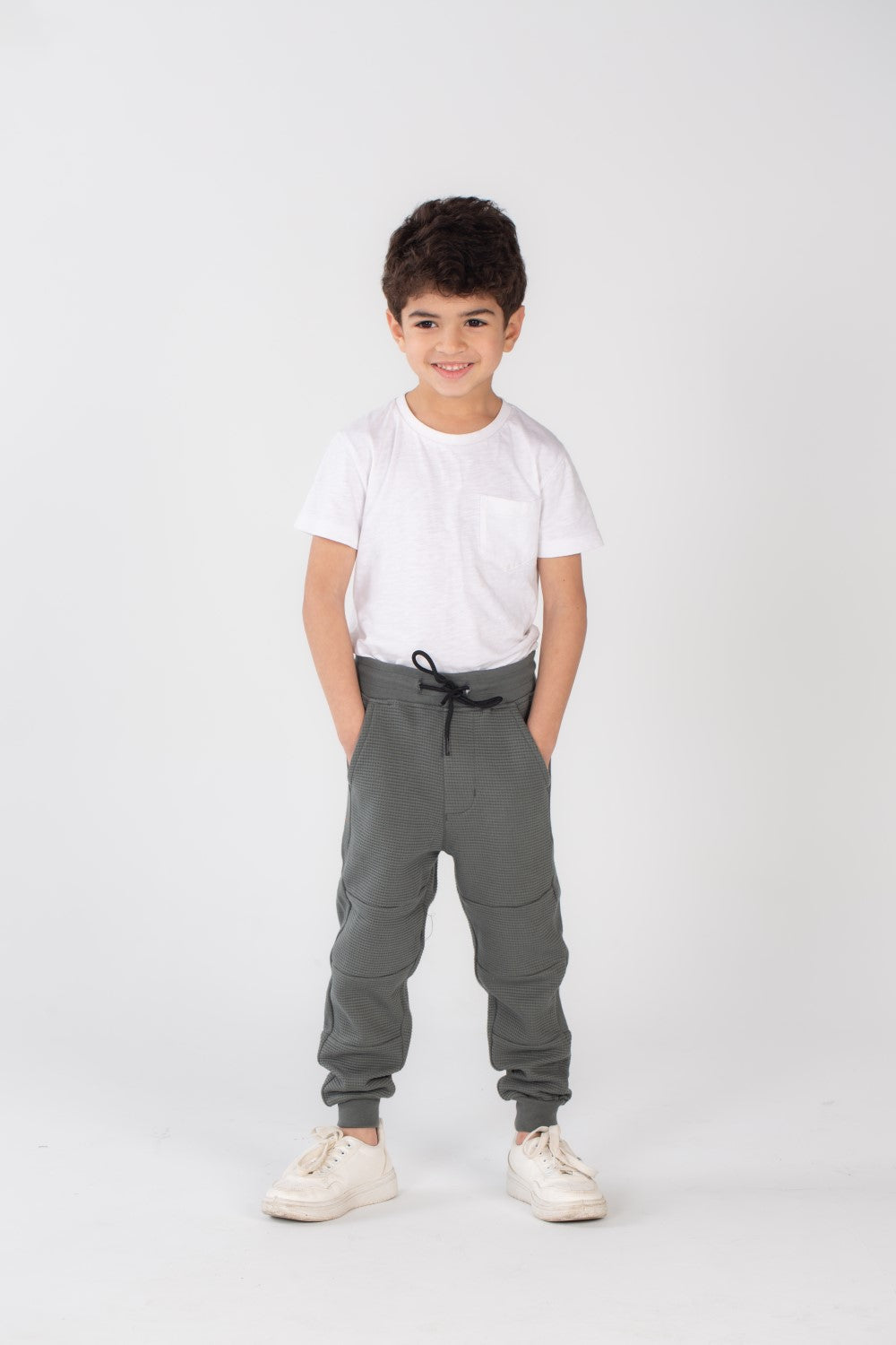 Boy's Slim Fit Sports Unique Cut Basic Baggy Sweatpants