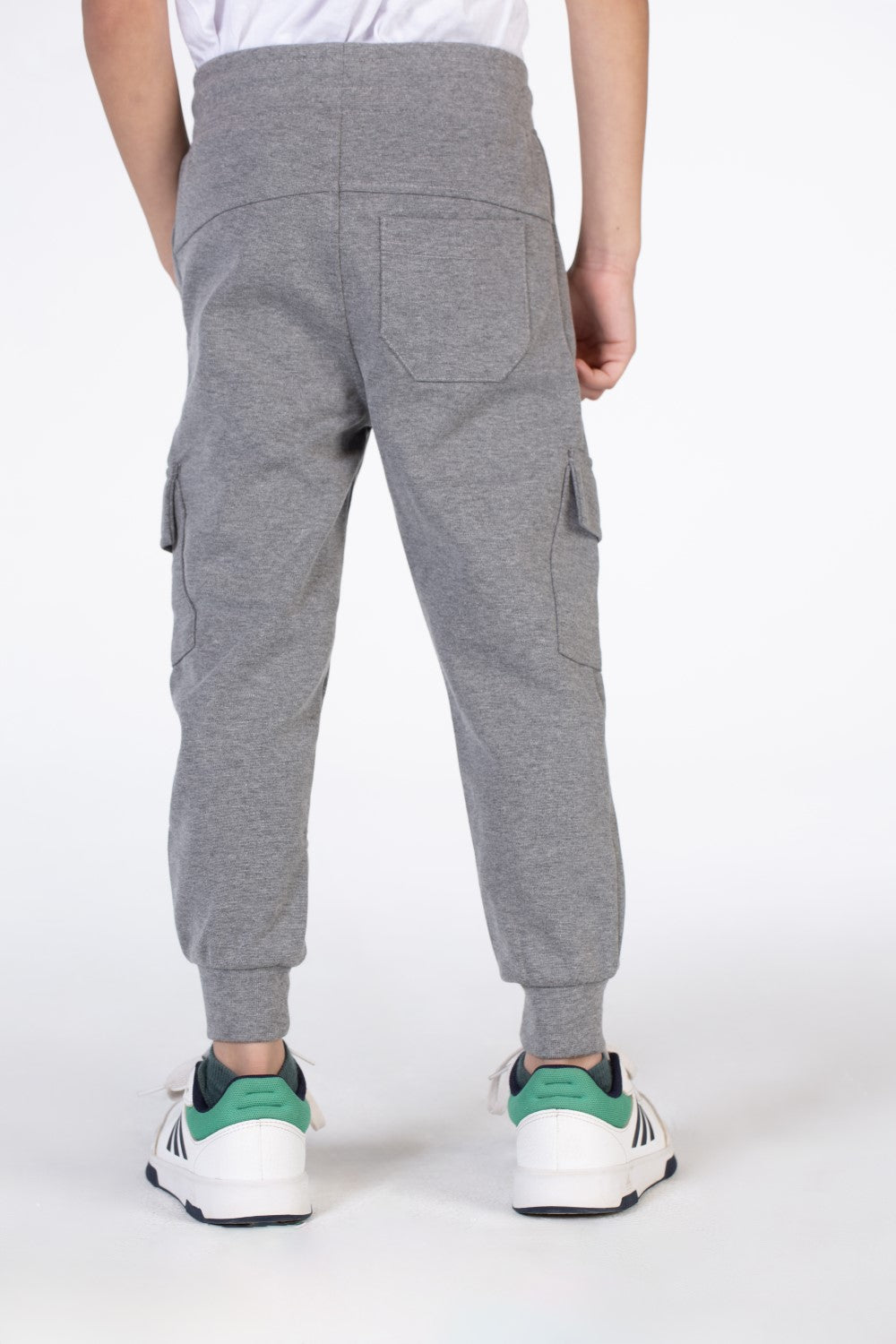 Boys Basic Sweatpants With Elastic Waistband And Front And Back Pockets