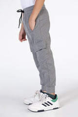 Boys Basic Sweatpants With Elastic Waistband And Front And Back Pockets