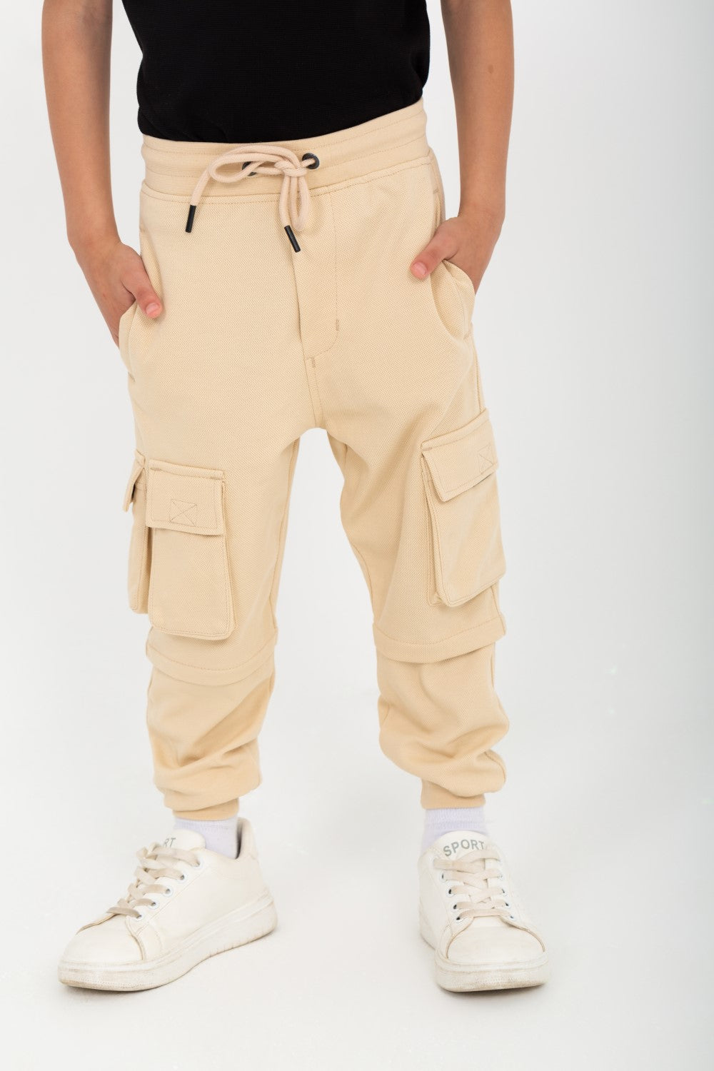Boy's Regular Fit Sweatpants With Unique Cut