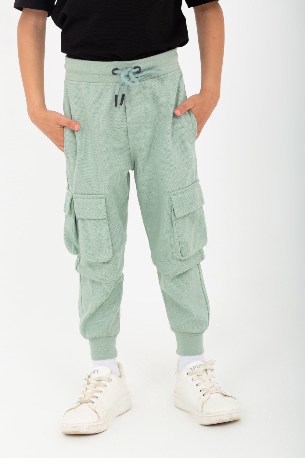 Boy's Regular Fit Sweatpants With Unique Cut
