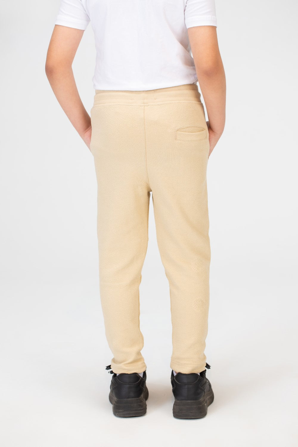 Boys Basic Plain Sweatpants With An Elastic Band In The Middle And A Back Pocket