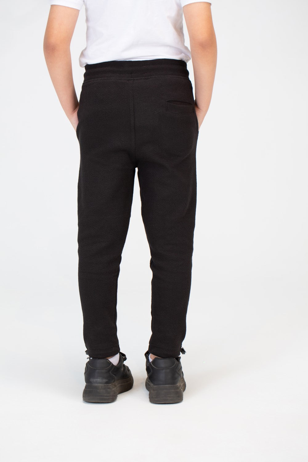 Boys Basic Plain Sweatpants With An Elastic Band In The Middle And A Back Pocket