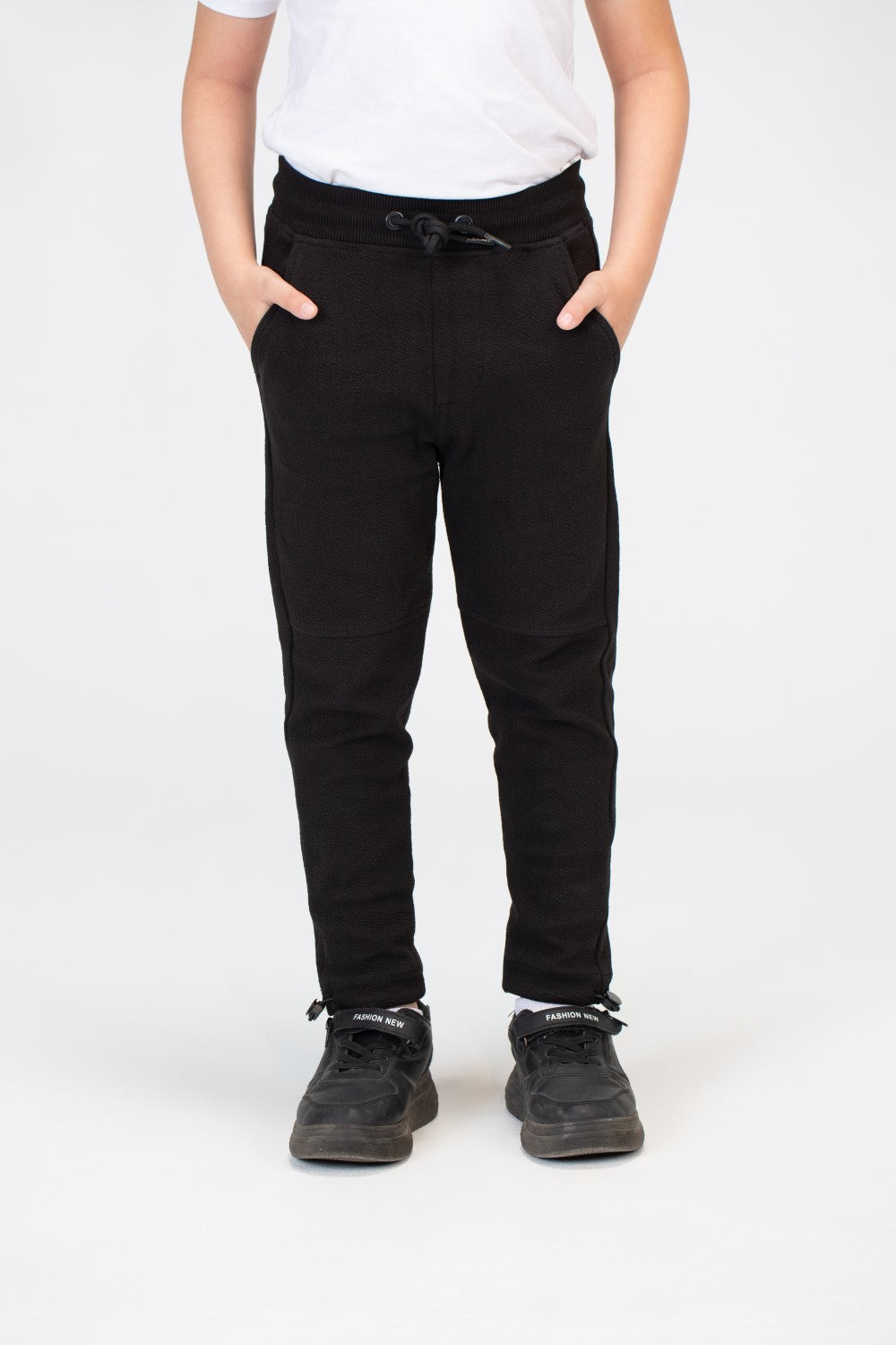 Boys Basic Plain Sweatpants With An Elastic Band In The Middle And A Back Pocket