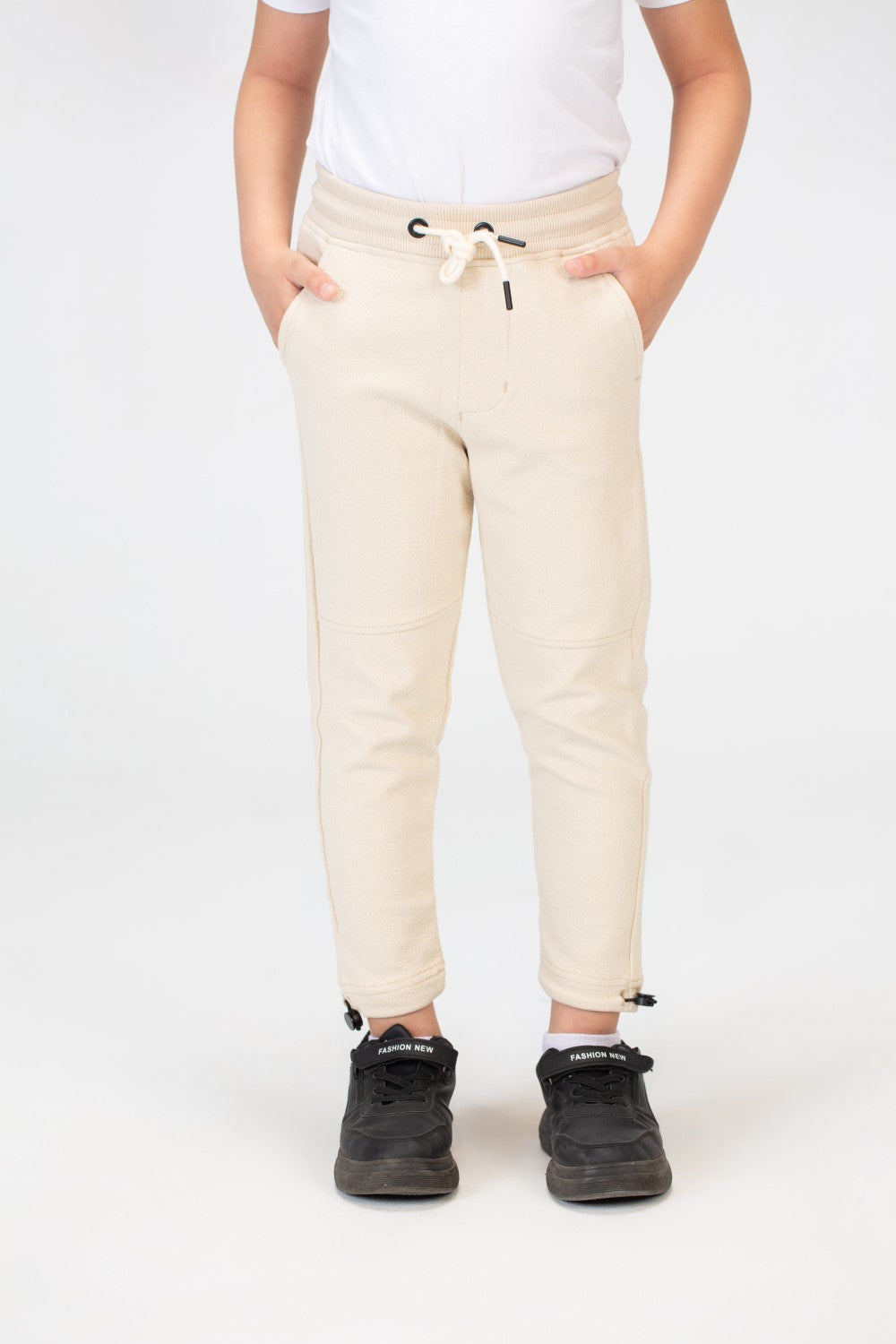 Boys Basic Plain Sweatpants With An Elastic Band In The Middle And A Back Pocket