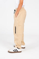 Boy's Sweatpants With Drawstring In The Middle And Side Pockets