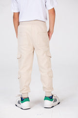 Boys Sweatpants With Elastic Waistband And Side And Back Pockets